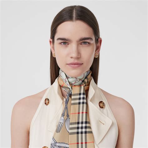 burberry beige silk scarf for women|burberry silk scarf women.